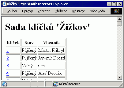 Obrzek 12. Rozhran webovho klienta (8 kB)