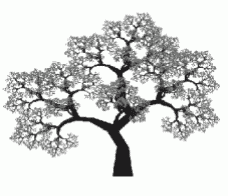 Fraktálový strom (9 kB)